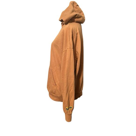 Drew House Justin Bieber Logo Hoodie•S•Mustard Gold Yellow Heavyweight Oversized - Picture 3 of 10